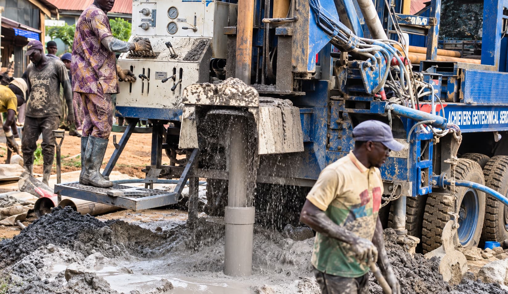 Borehole Drilling — Harmony Estate Road, Alabata